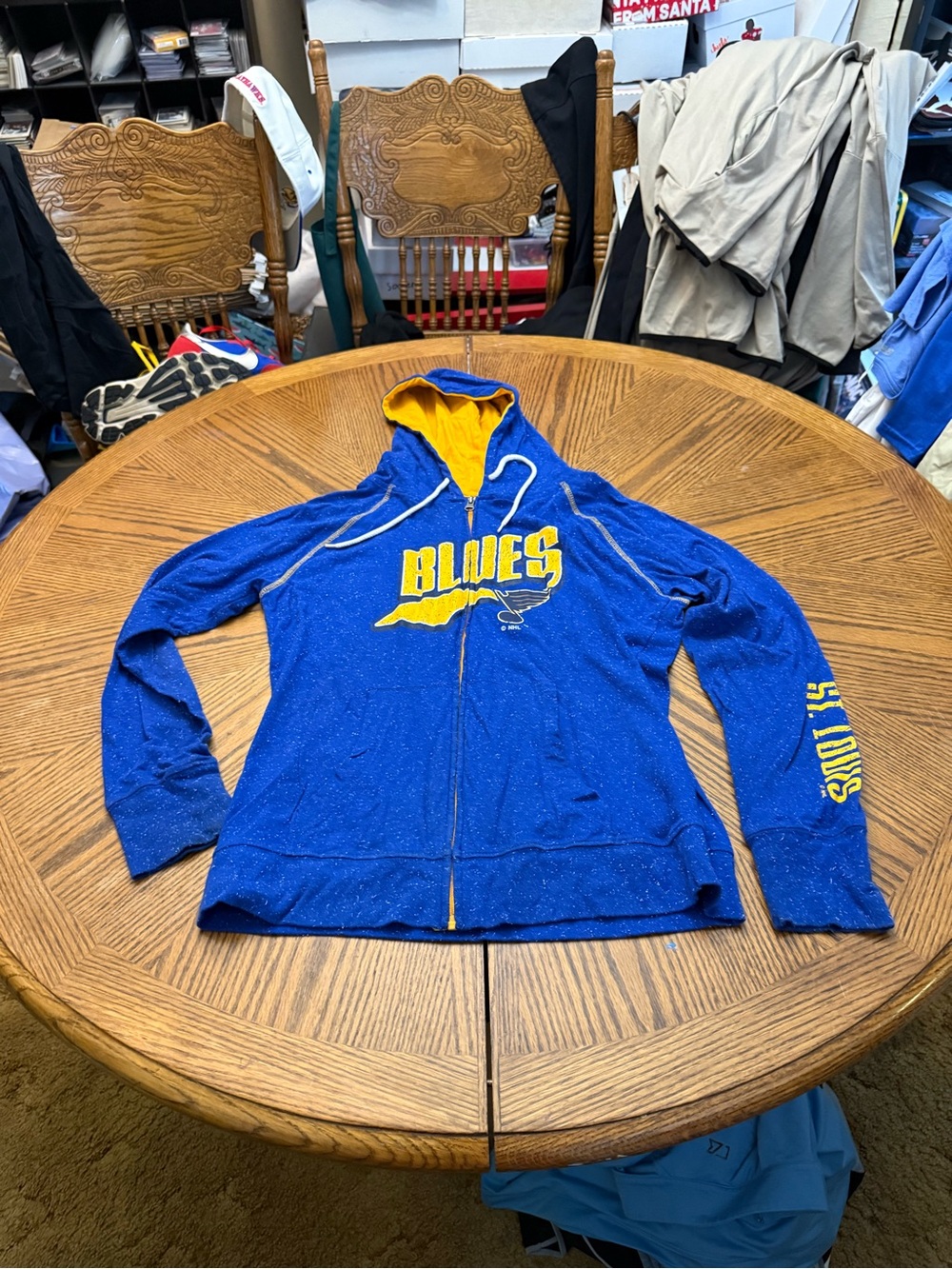 Women's St Louis Bkues Blue Full-Zip Hooded Jacket